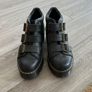 Dr Martens Coppola Black Buckle Boots women’s 6 US
